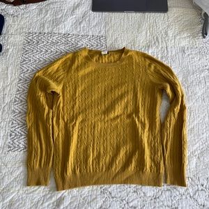 J. Crew Cableknit Crewneck Sweater